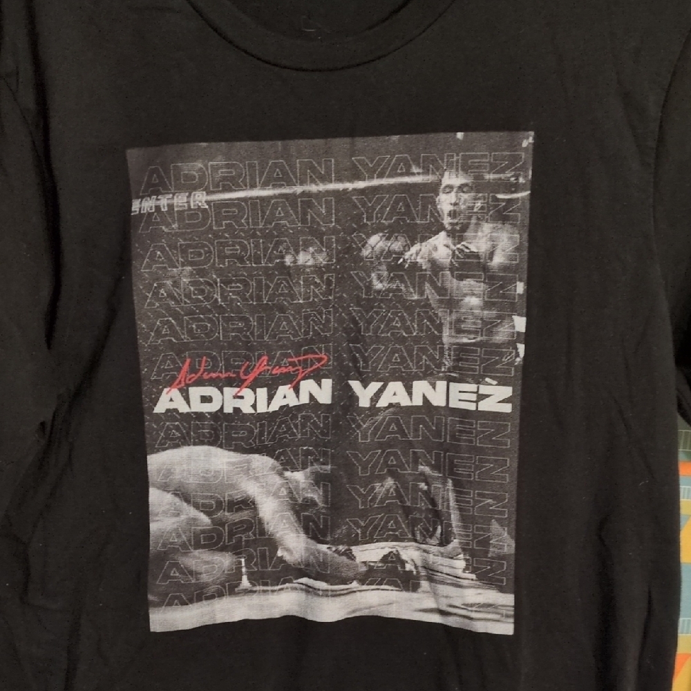 UFC Black Graphic Tee with Adrian Yanez Design